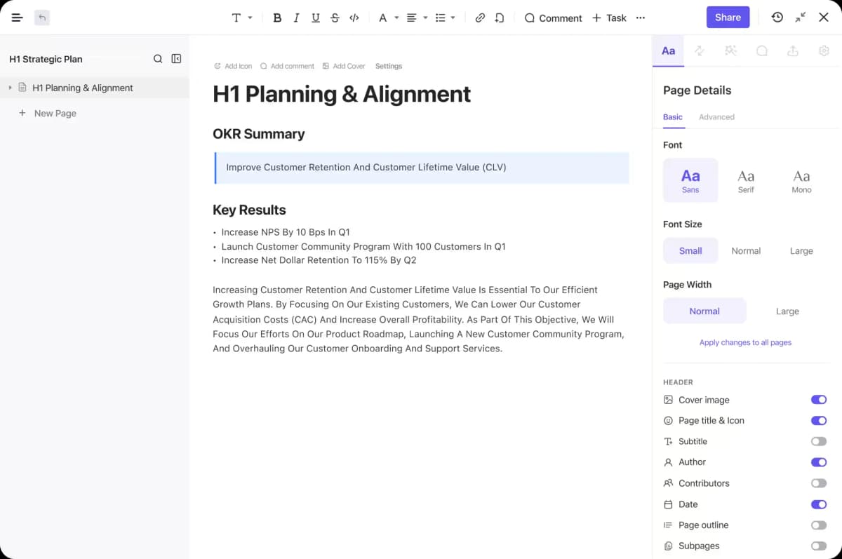 Talent services screenshot